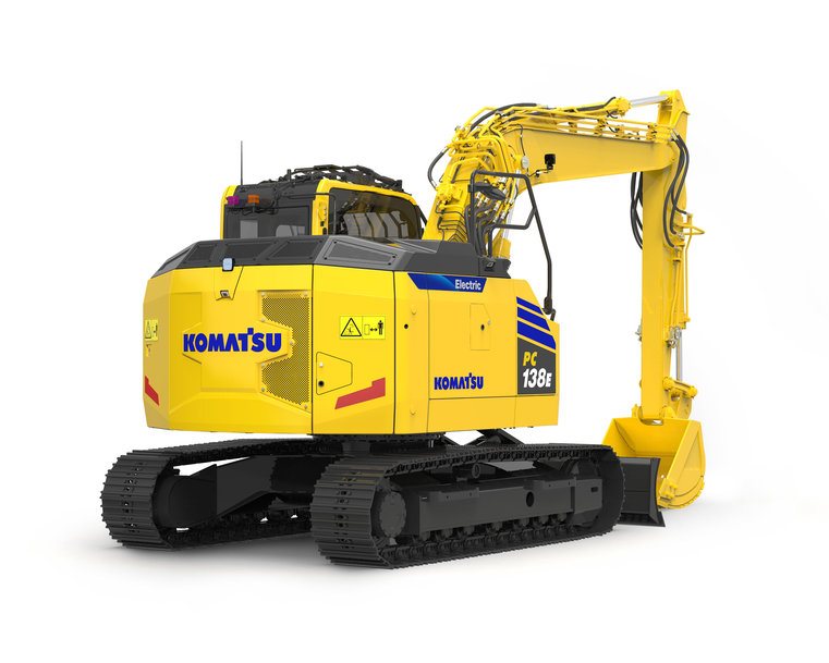 Komatsu plant Einführung des neuen 13-t-Elektrobaggers PC138E-11 mit Lithium-Ionen-Batterie 